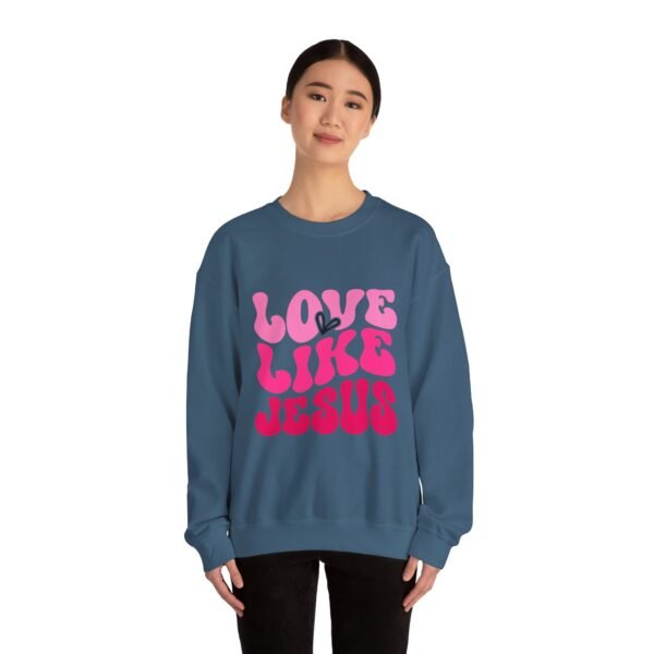 Christian Valentine’s Day Crewneck | Love Like Jesus Design