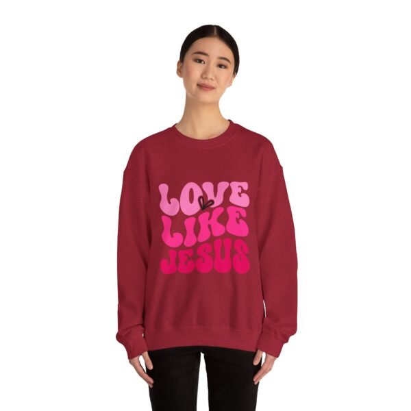 Christian Valentine’s Day Crewneck | Love Like Jesus Design