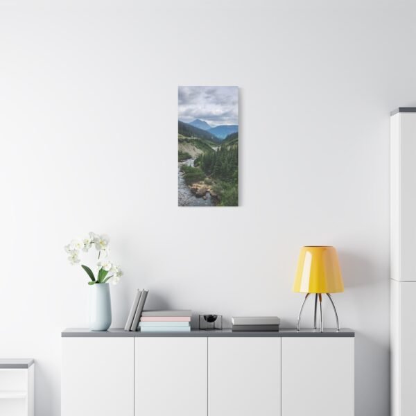 Nature Canvas Wall Art | Stunning Mountain River Scene for Modern Living Spaces
