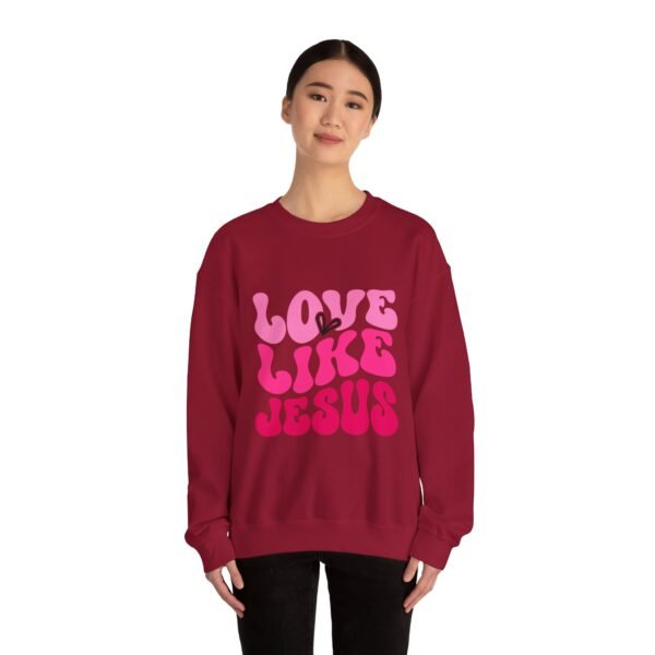 Christian Valentine’s Day Crewneck | Love Like Jesus Design