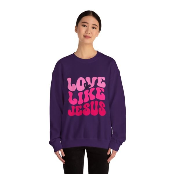 Christian Valentine’s Day Crewneck | Love Like Jesus Design