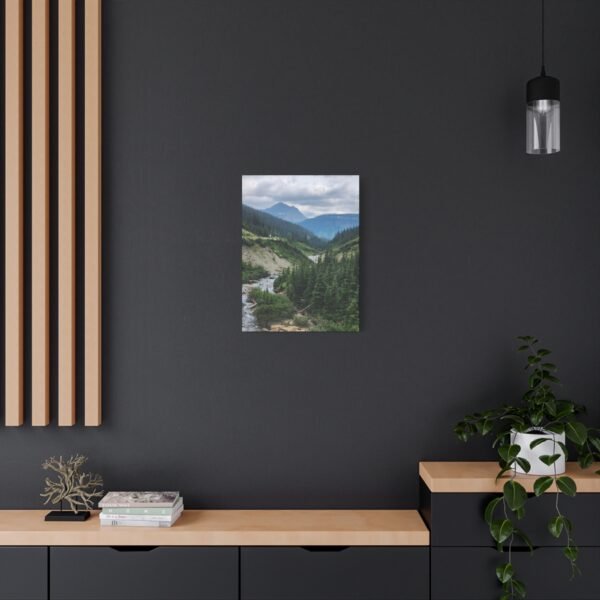 Nature Canvas Wall Art | Stunning Mountain River Scene for Modern Living Spaces