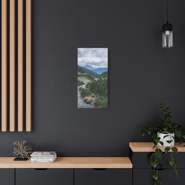 Nature Canvas Wall Art | Stunning Mountain River Scene for Modern Living Spaces
