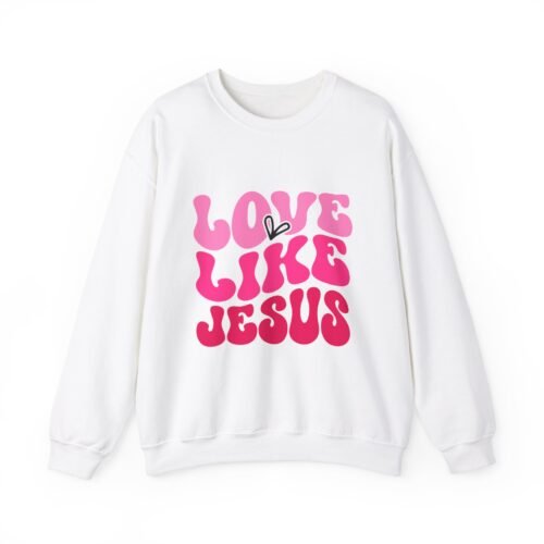 Christian Valentine’s Day Crewneck | Love Like Jesus Design