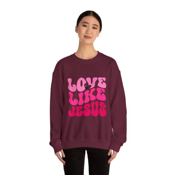 Christian Valentine’s Day Crewneck | Love Like Jesus Design