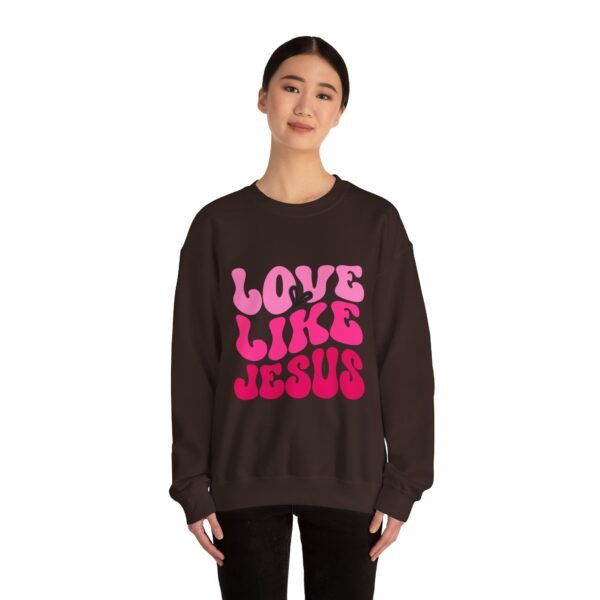 Christian Valentine’s Day Crewneck | Love Like Jesus Design