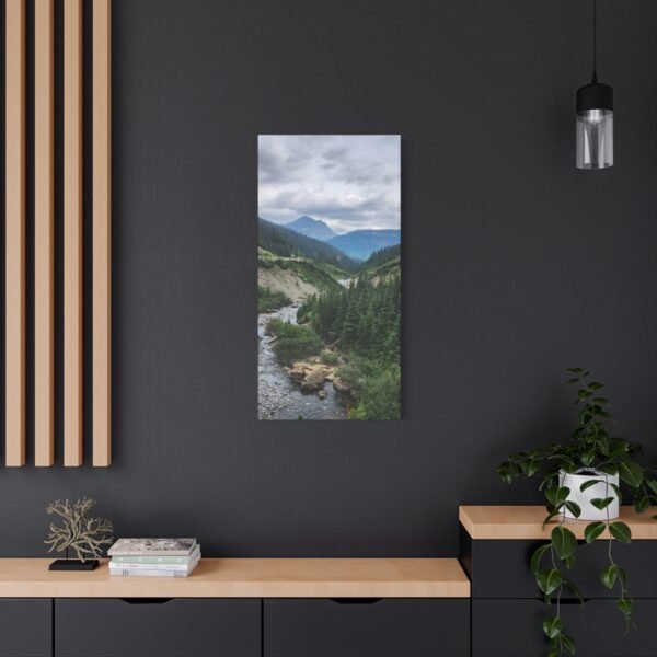 Nature Canvas Wall Art | Stunning Mountain River Scene for Modern Living Spaces
