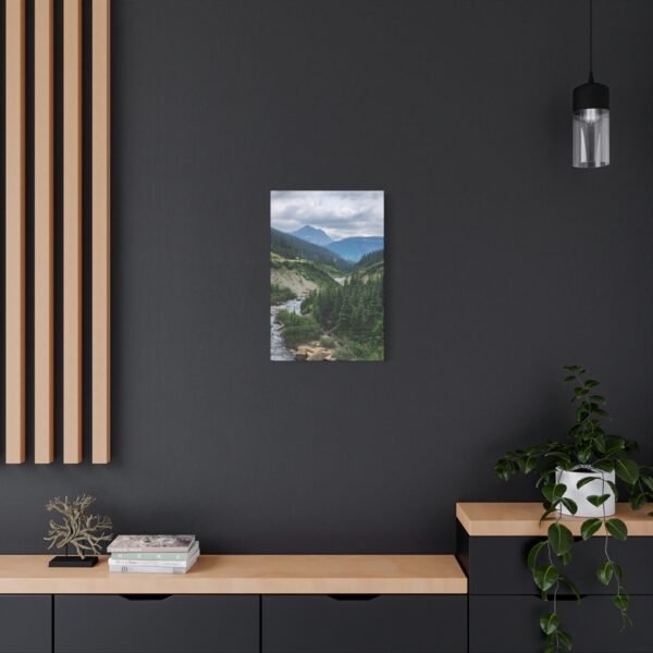 Nature Canvas Wall Art | Stunning Mountain River Scene for Modern Living Spaces