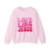 Christian Valentine’s Day Crewneck | Love Like Jesus Design