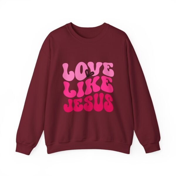 Christian Valentine’s Day Crewneck | Love Like Jesus Design