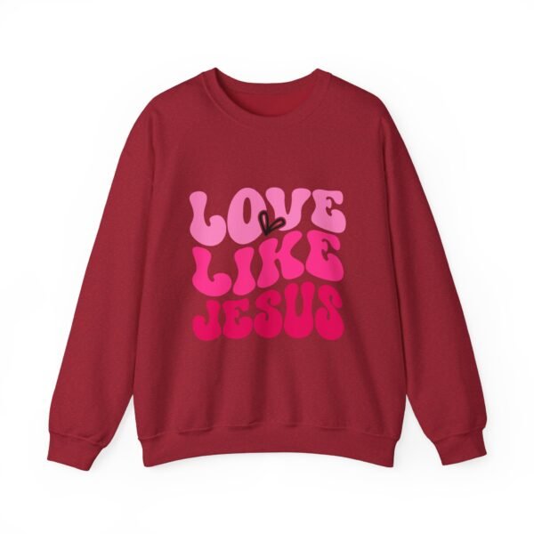 Christian Valentine’s Day Crewneck | Love Like Jesus Design