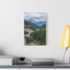 Nature Canvas Wall Art | Stunning Mountain River Scene for Modern Living Spaces