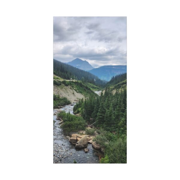 Nature Canvas Wall Art | Stunning Mountain River Scene for Modern Living Spaces