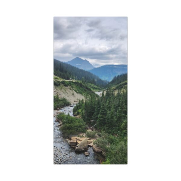 Nature Canvas Wall Art | Stunning Mountain River Scene for Modern Living Spaces