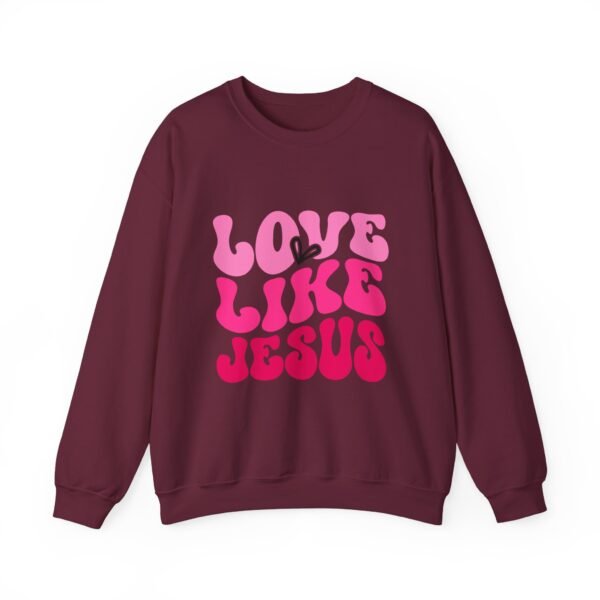 Christian Valentine’s Day Crewneck | Love Like Jesus Design