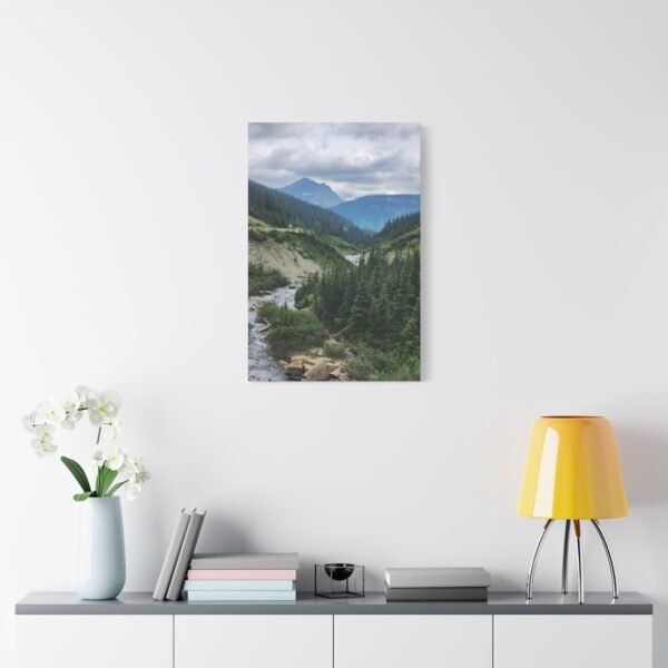 Nature Canvas Wall Art | Stunning Mountain River Scene for Modern Living Spaces