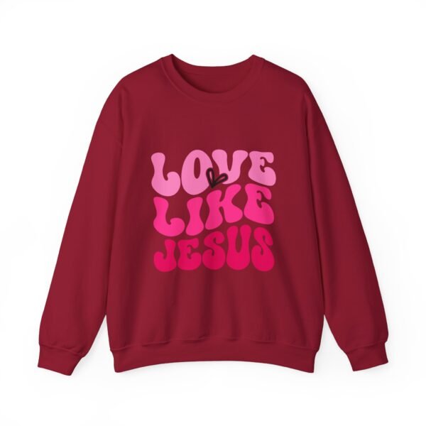 Christian Valentine’s Day Crewneck | Love Like Jesus Design