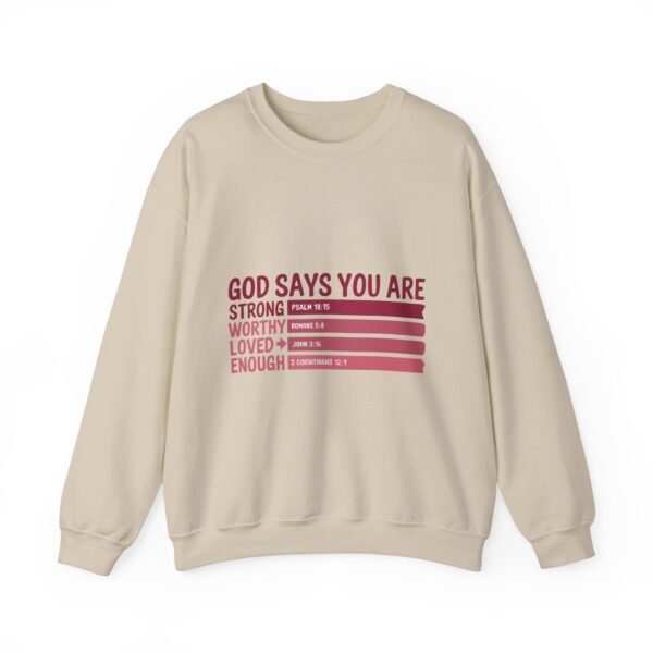 God Says You Are Crewneck | Christian Valentine Day Gifts